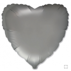 Ф Б/РИС 18" СЕРДЦЕ Сатин Steel Grey